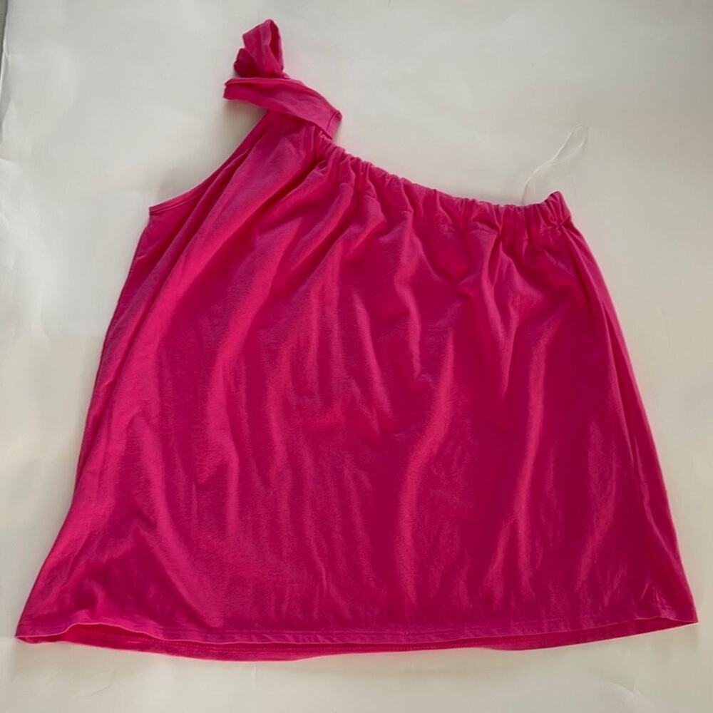 Bibi One Shoulder Pink Top